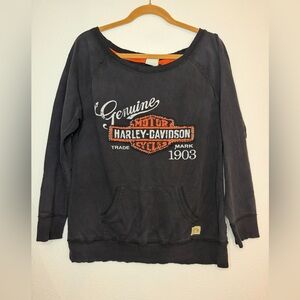 Harley Davidson Motorcycles Genuine Distressed Sweatshirt Women’s XL